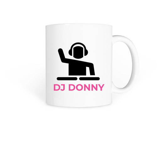DJ Donny, a White Coffee Mug