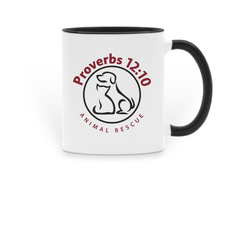 Coffee mug, a Black Two-Tone Ceramic Mug