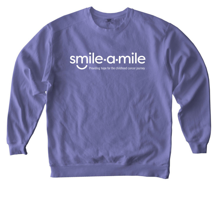 SAM Sweatshirt, a Violet Comfort Colors Crewneck Sweatshirt