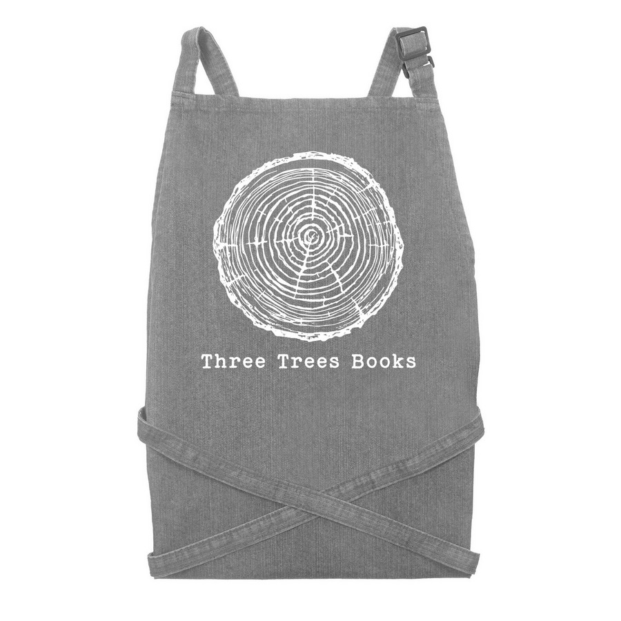 Staff Apron, a Grey Denim Recycled Denim Bib Apron