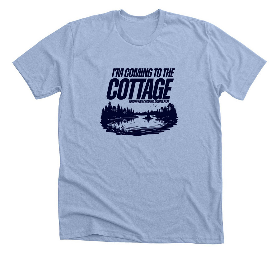 2026 Retreat, a Heather Baby Blue Premium Unisex Tee