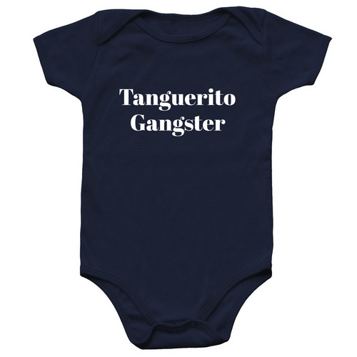 Tanguerito Gangster, a Navy Infant Onesie
