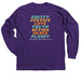 FINAL! PUC Logo/quote front Graphic back, a Purple Classic Long Sleeve Tee (back-view)
