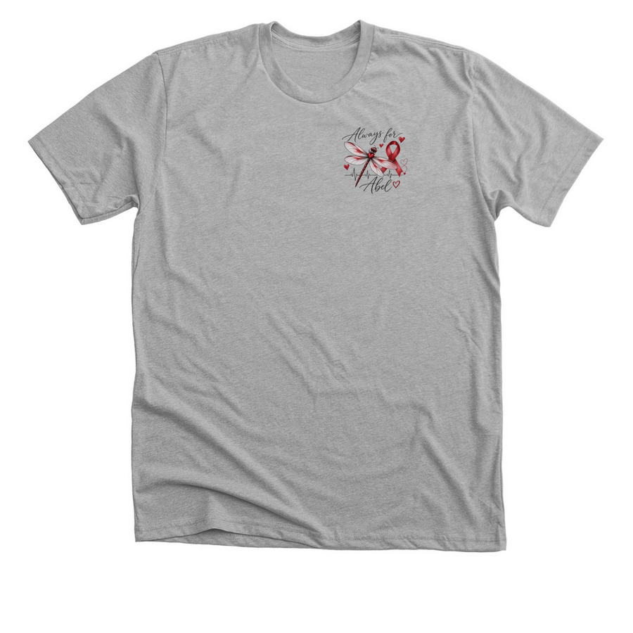 Always for Abel, a Athletic Heather Premium Unisex Tee