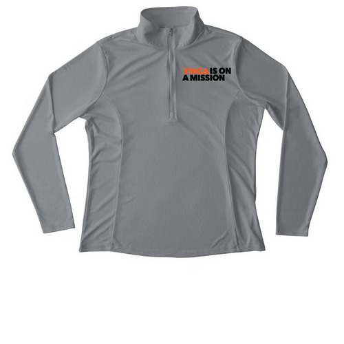 On A Mission Quarter-Zip Jacket, a Grey Concrete Women's Performance Quarter Zip Pullover
