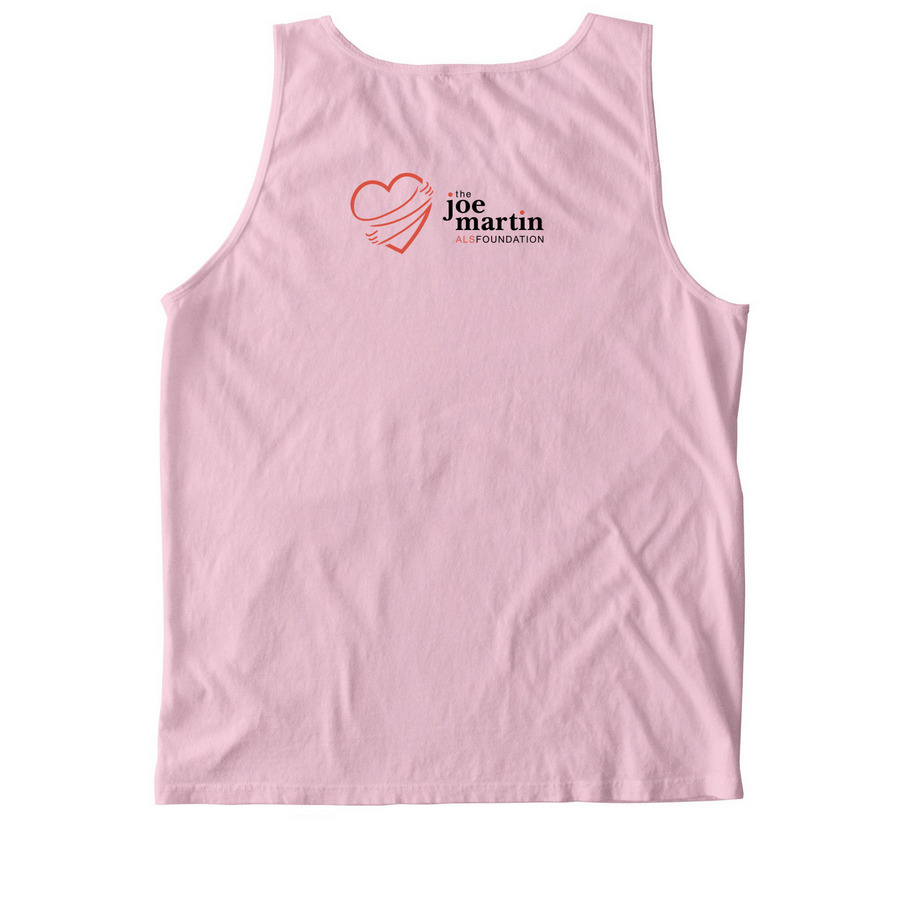 Joe's Heart Hug, a Blossom Comfort Colors Tank Top (back-view)