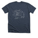 Soggy Ripneck Shirt, a Heather Midnight Navy Premium Unisex Tee