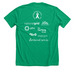 #TakeAHike Fundraiser Lighter Colors -Updated, a Heather Kelly Premium Unisex Tee (back-view)