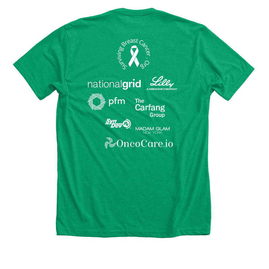 #TakeAHike Fundraiser Lighter Colors -Updated, a Heather Kelly Premium Unisex Tee (back-view)