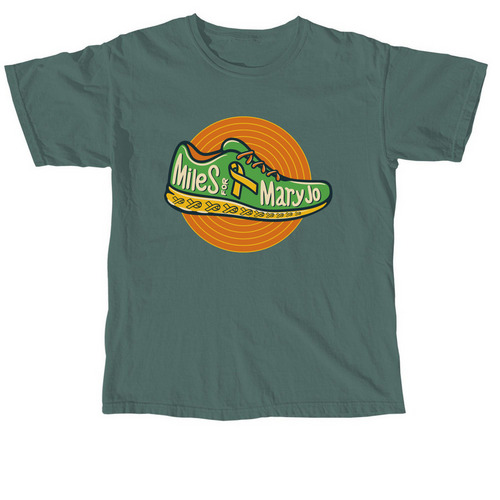 Miles for Mary Jo, a Blue Spruce Comfort Colors Unisex Tee