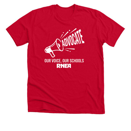 RNEA Advocates- Red, a Solid Red Blend Premium Unisex Tee