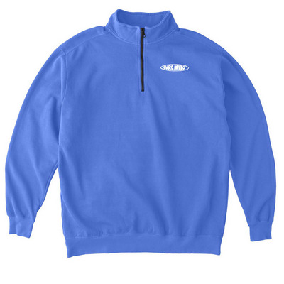 One Shot to Live - Quarter Zip, a Flo Blue Comfort Colors Quarter Zip Pullover