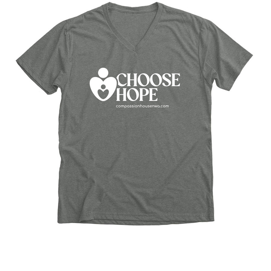 Choose Hope, a Deep Heather Premium V-Neck Tee