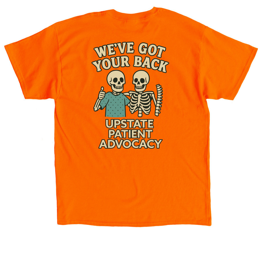 Patient Advocacy Halloween&nbsp;, a Orange Classic Unisex Tee (back-view)