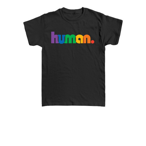 Human Toddler Tee, a Black Toddler Tee