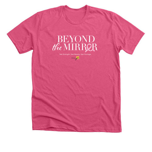 Salons by JC - Beyond The Mirror (Pink), a Heather Charity Pink Premium Unisex Tee