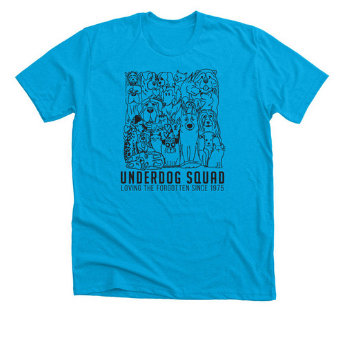 Underdog Squad, a Neon Blue Premium Unisex Tee