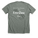 Second Hand Animals Make First Class Pets, a Deep Heather Premium Unisex Tee (back-view)