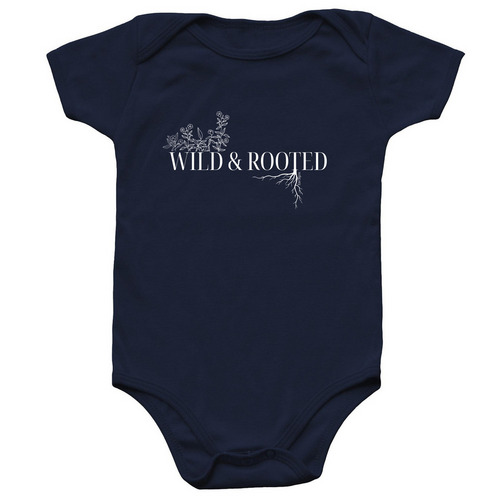 Wild & Rooted, a Navy Infant Onesie