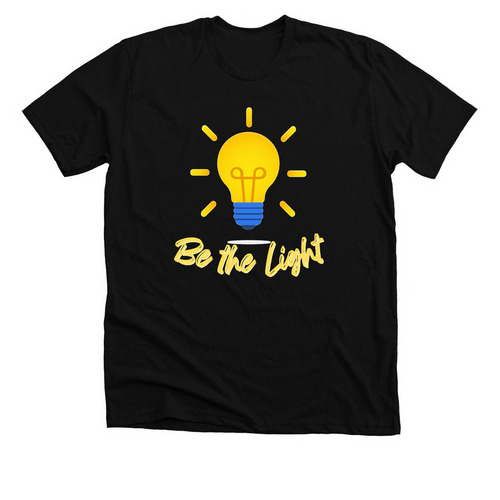 Be the Light, a Solid Black Blend Premium Unisex Tee