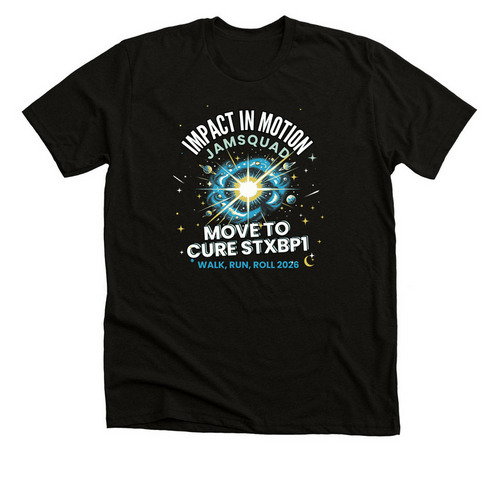 Impact in Motion for Jam, a Black Heather Premium Unisex Tee