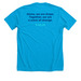 Washington DC Event Design, a Neon Blue Premium Unisex Tee (back-view)