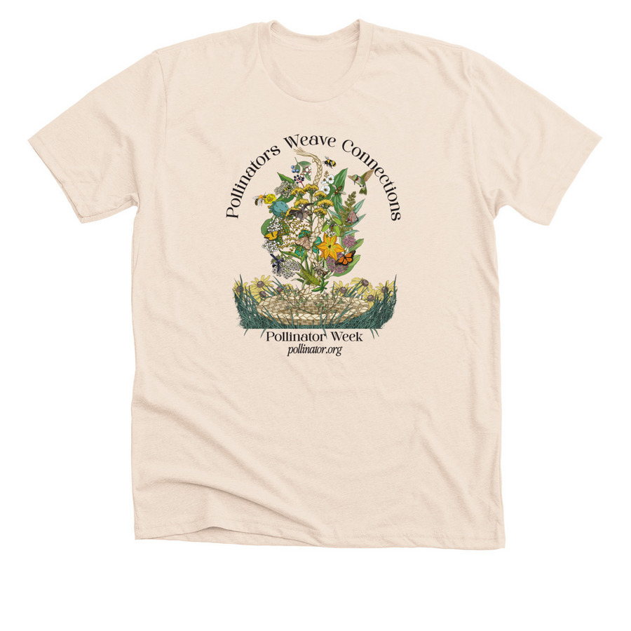 Pollinator Week 2025, a Heather Soft Cream Premium Unisex Tee