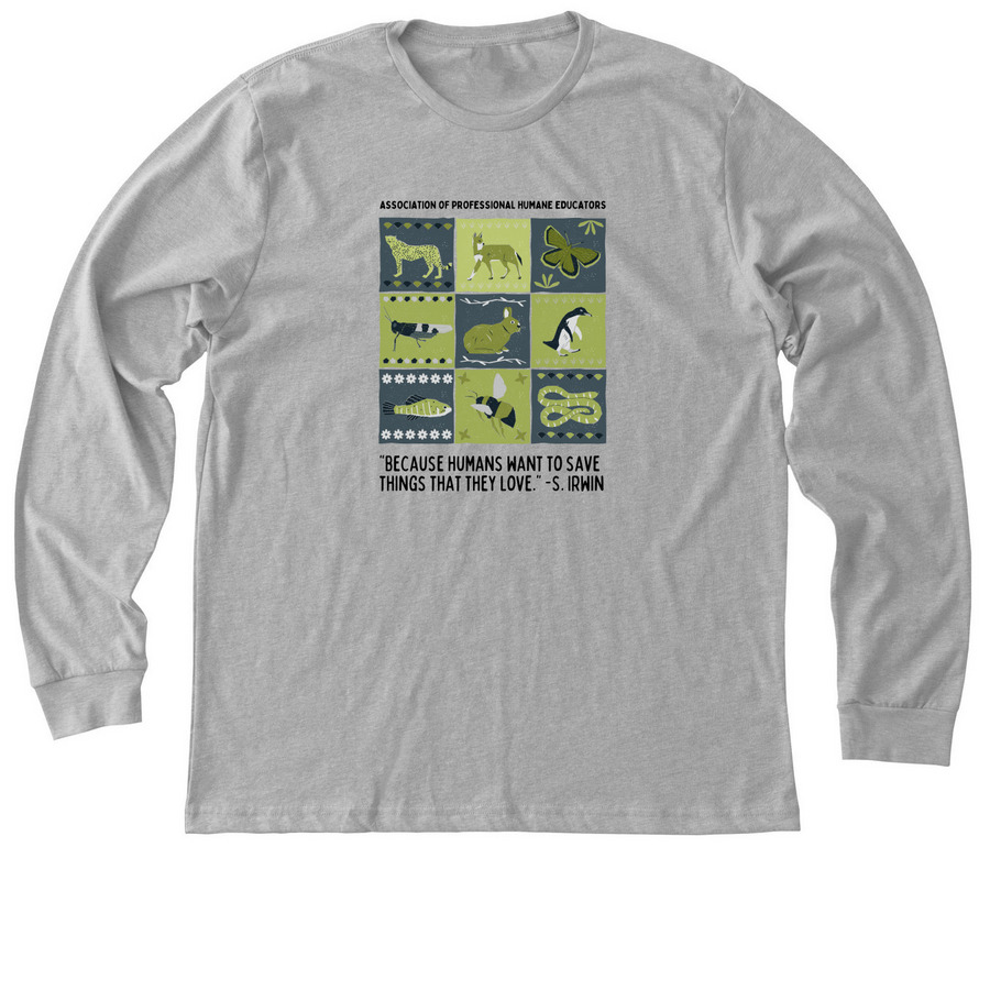 Steve Irwin Quilt Design, a Athletic Heather Premium Long Sleeve Tee