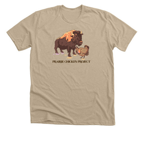 Bison & Boomer Tee/Crewneck/Hoodie, a Heather Tan Premium Unisex Tee
