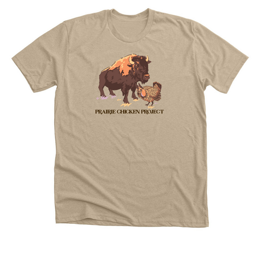 Bison & Boomer Tee/Crewneck/Hoodie, a Heather Tan Premium Unisex Tee