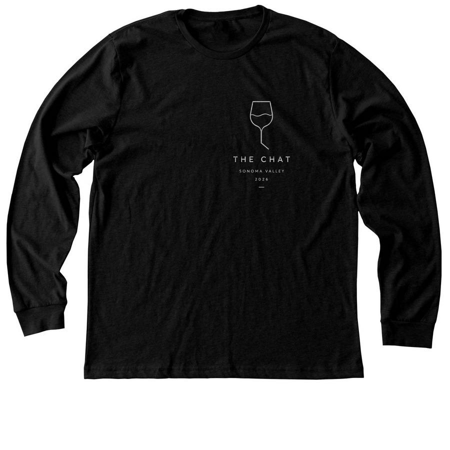 The Chat- Sonoma, a Black Heather Premium Long Sleeve Tee