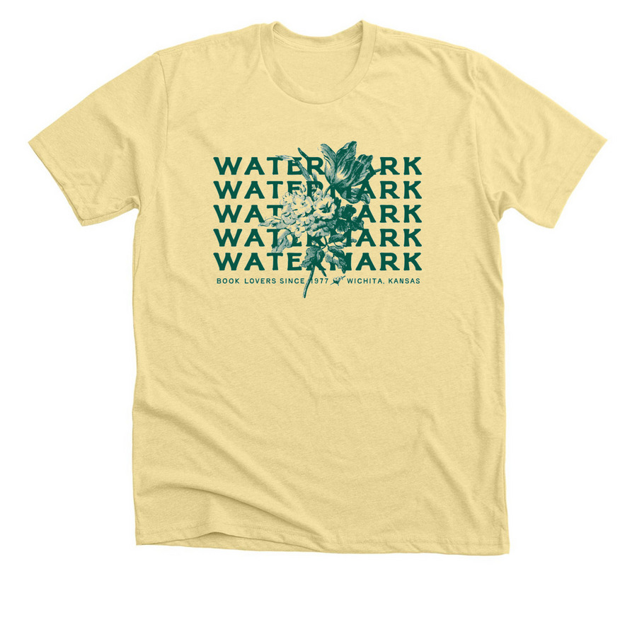 Watermark Book Lovers, a Heather French Vanilla Premium Unisex Tee