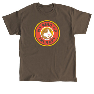 Guinea Pigs: My Kind of Therapy, a Dark Chocolate Classic Unisex Tee