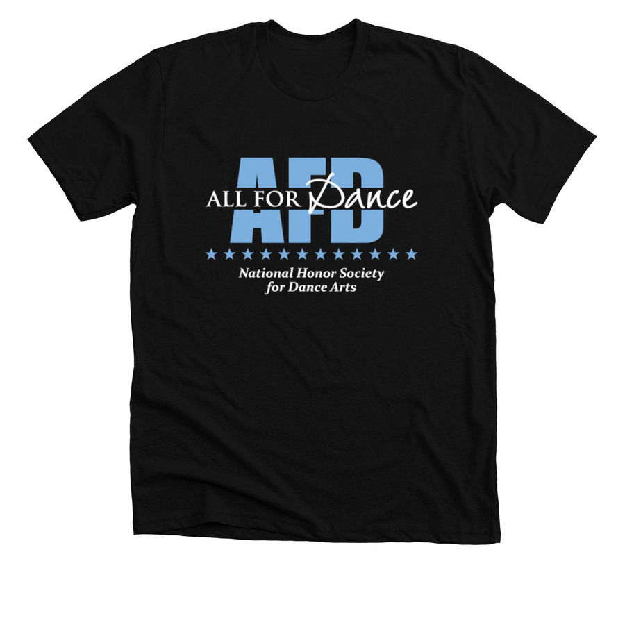 All for Dance National Honor Society, a Solid Black Blend Premium Unisex Tee