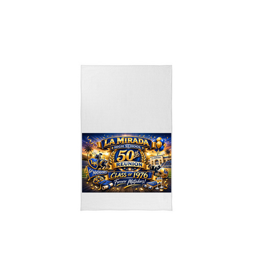 LMHS Matadors 50 Years Strong, a White Tea Towel