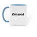 Gottesmug, a Light Blue Two-Tone Ceramic Mug (back-view)