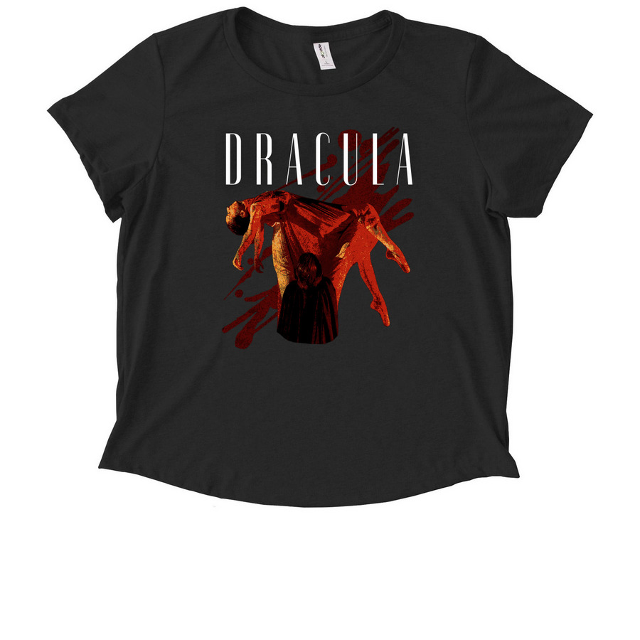 Dracula Apparel, a Deep Black Allmade Eco Triblend Women?s Scoop Neck Tee