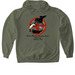 MMSC Living Logo, a Military Green Gildan Softstyle Pullover Hoodie