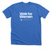 Walk for Women T-Shirts & Long Sleeves, a Heather True Royal Premium Unisex Tee