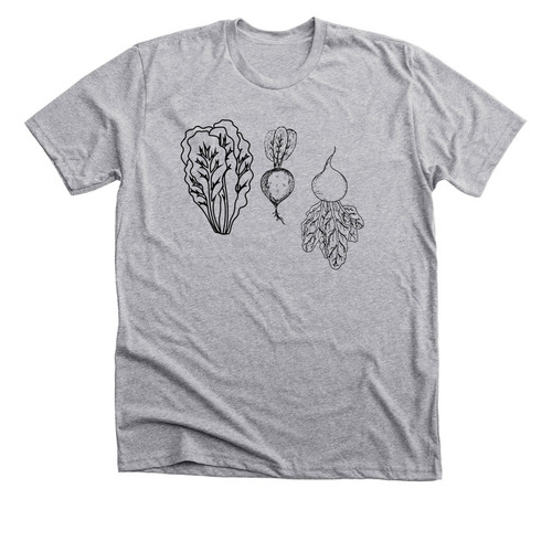 Lettuce Turnip the Beet, a Athletic Heather Premium Unisex Tee