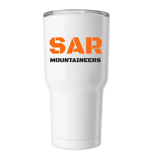 Kaos and Mazi&nbsp;, a White Insulated Tumbler
