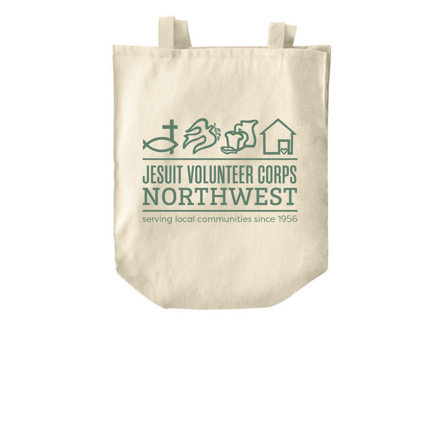 Logo Only Tote, a Natural Over-the-Shoulder Shopping Tote Bag