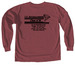 1986-2026 & Senior Class Quote, a Brick Comfort Colors Long Sleeve Tee (back-view)