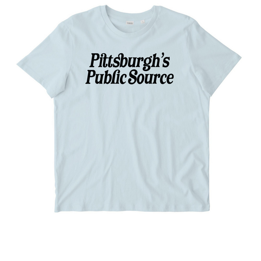 Pittsburgh?s Public Source tee, a Blue Ice Stanley/Stella Unisex Crafter Tee