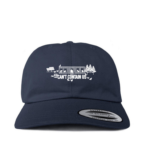 Can't Contain Us Hat, a Navy Printed Classic Baseball Cap