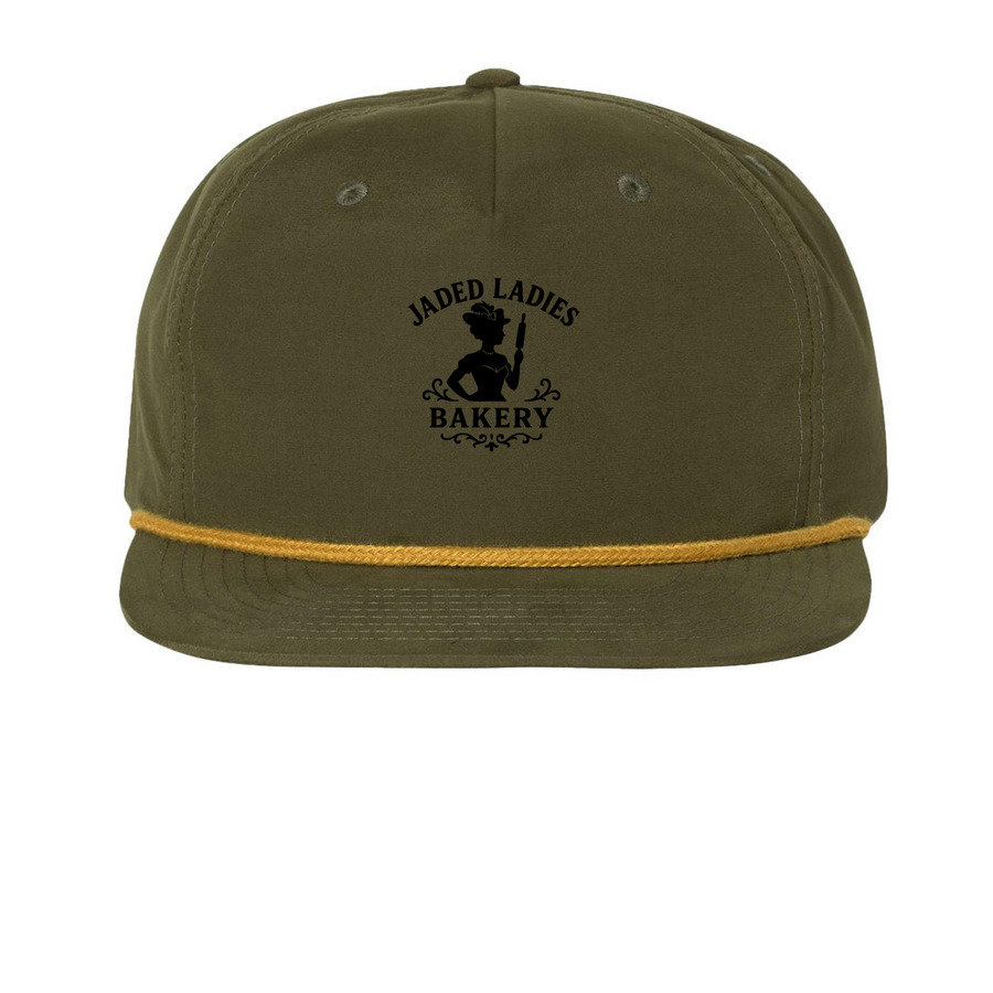 The Jaded Ladies Bakery, a Loden/ Amber Gold Printed Umpqua Snapback Cap