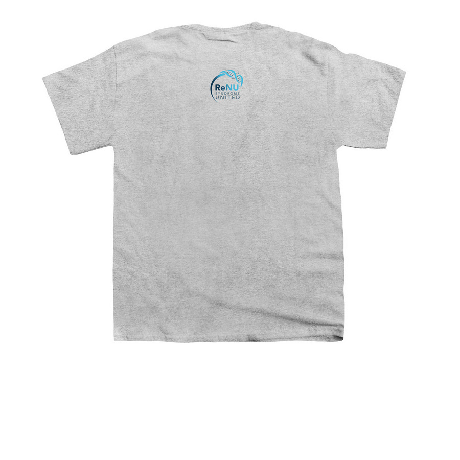 ReNU Syndrome United - ReNU Hope, a Sport Grey Youth Unisex Tee (back-view)