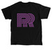 PR - The Purple Logo, a Black Classic Unisex Tee