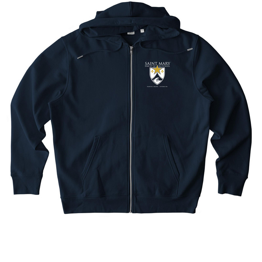 Night Watch, a French Navy Stanley/Stella Unisex Cultivator 2.0 Zip Up Pullover Hoodie