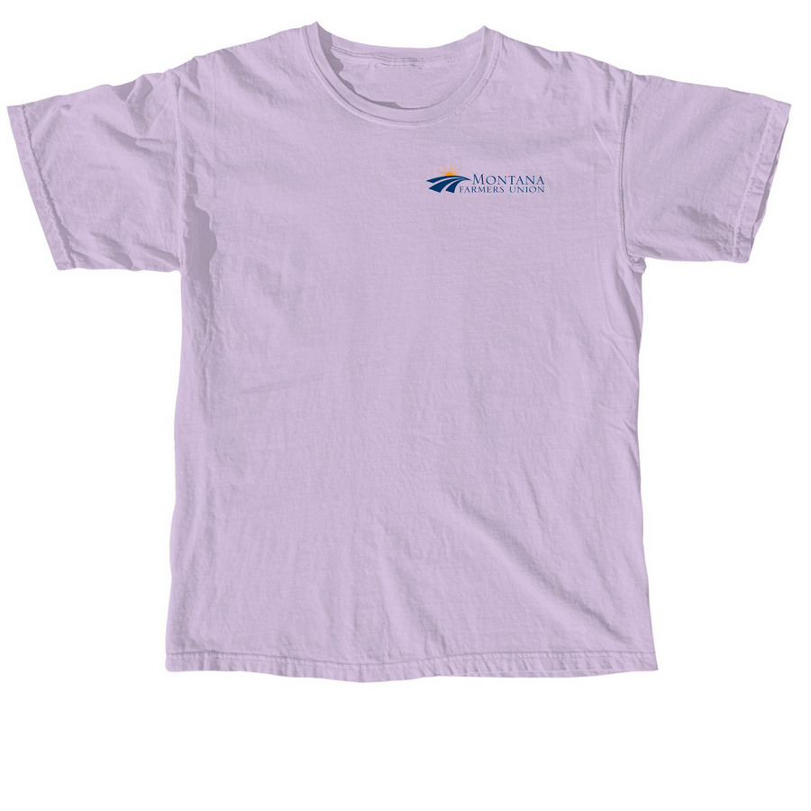 Support Family Farms, a Orchid Comfort Colors Unisex Tee